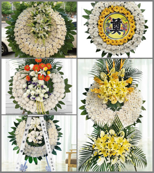 山西长治沁县松村乡羌营村花圈速递